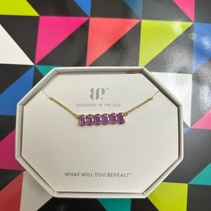 Elegant Purple Gemstone Necklace